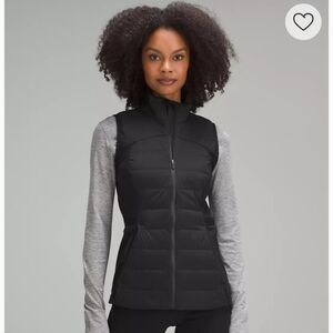 Lululemon Down for It All Insulated Quilted Puffer Vest - Black, size 6